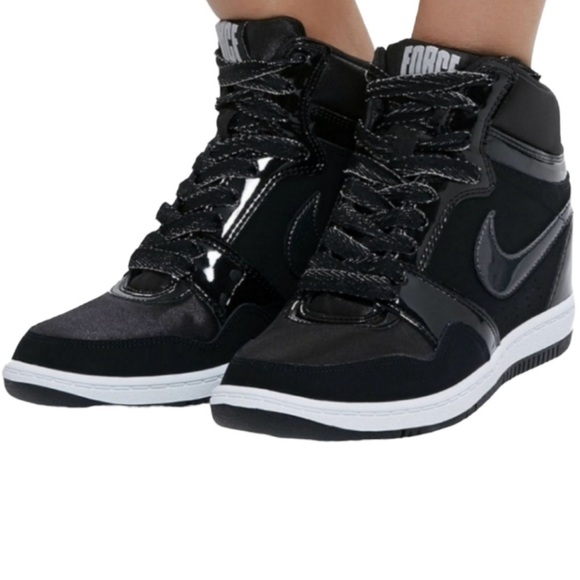NIKE Air Force Shoes - NIKE AIR FORCE SKY HIGH TOP
HIDDEN WEDGE WOMEN SNEAKERS, SHOES, BOOT 7 1/2